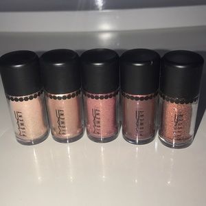 5 MAC loose pigment & glitter bundle